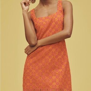 BRAND NEW Anthropologie Orange Mini Dress